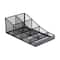Mind Reader Black 7 Compartment Tea and Coffee Condiment Organizer